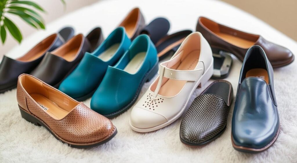 calçados confortáveis para ficar em pé