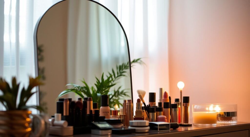 iluminação para maquiagem