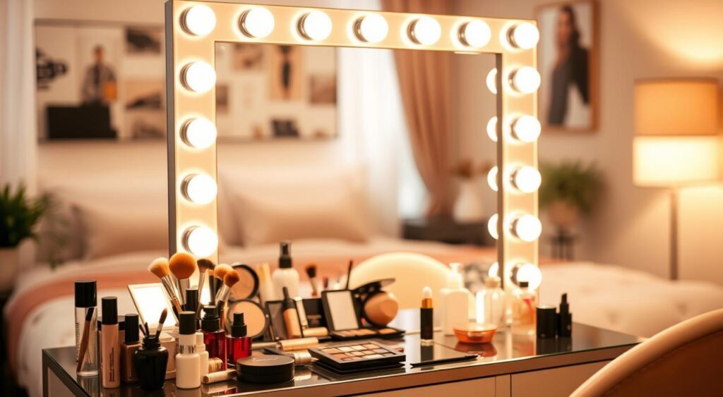 iluminação para maquiagem