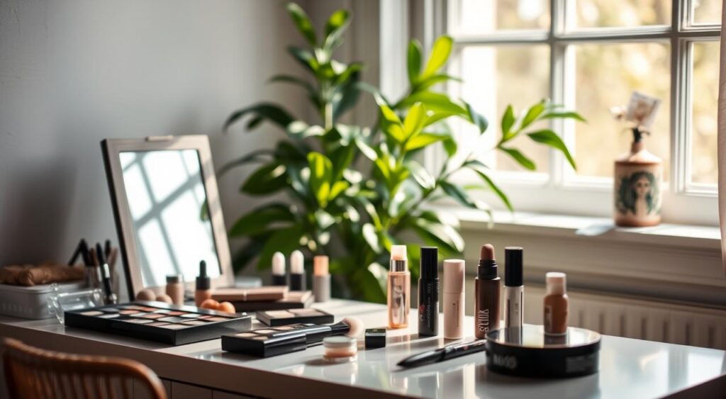 iluminação para maquiagem natural