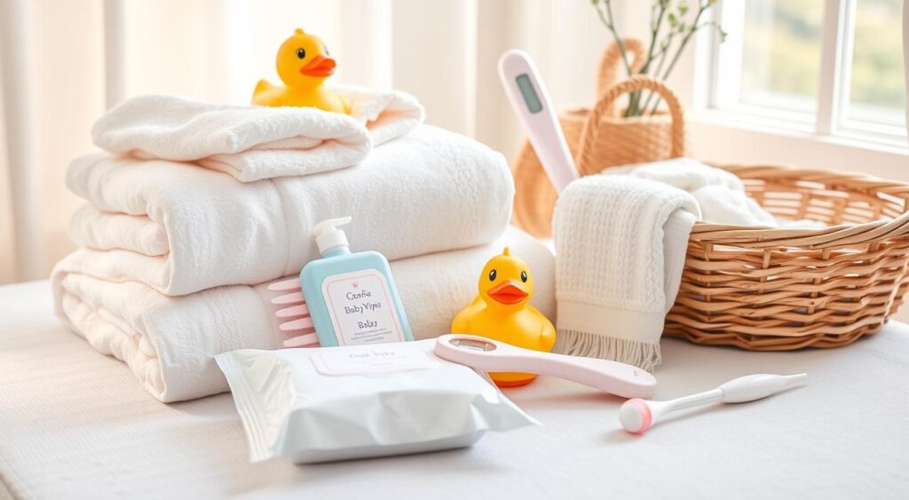 itens de higiene para bebê