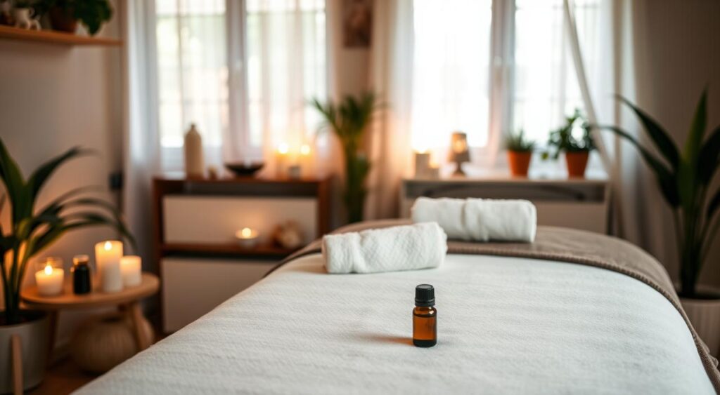 massagem relaxante em casa