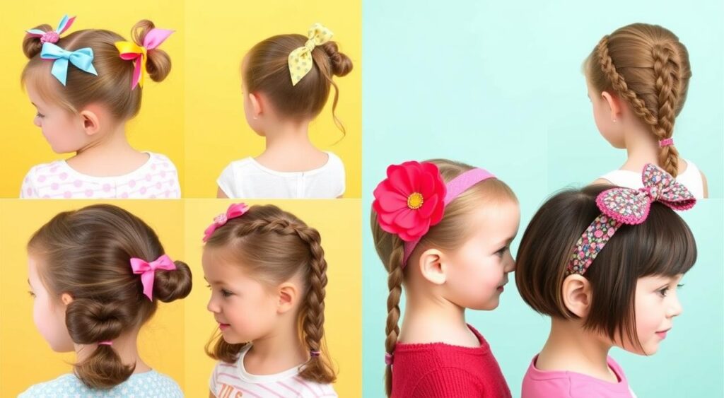penteados infantis femininos