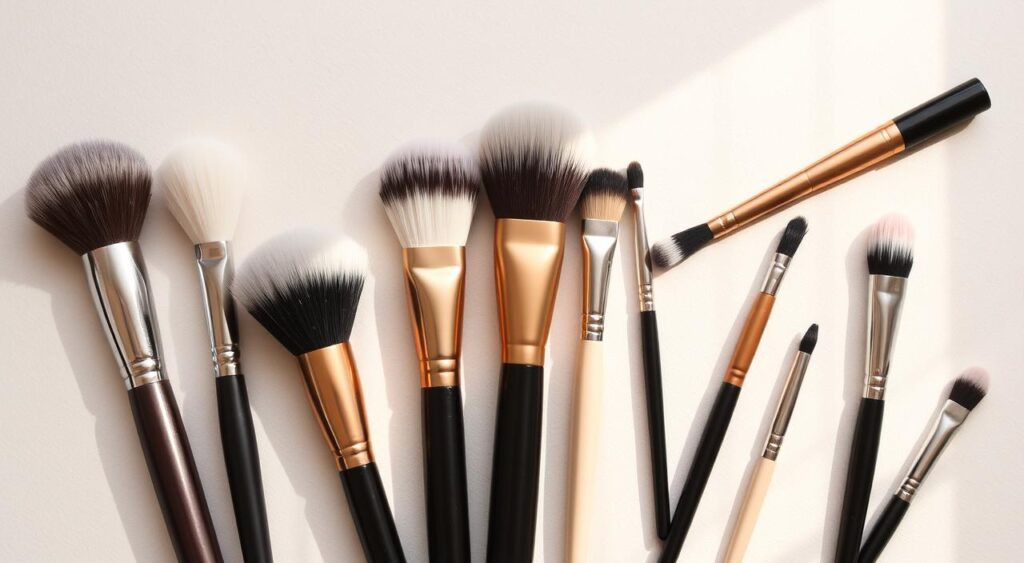 pincéis para base e corretivo