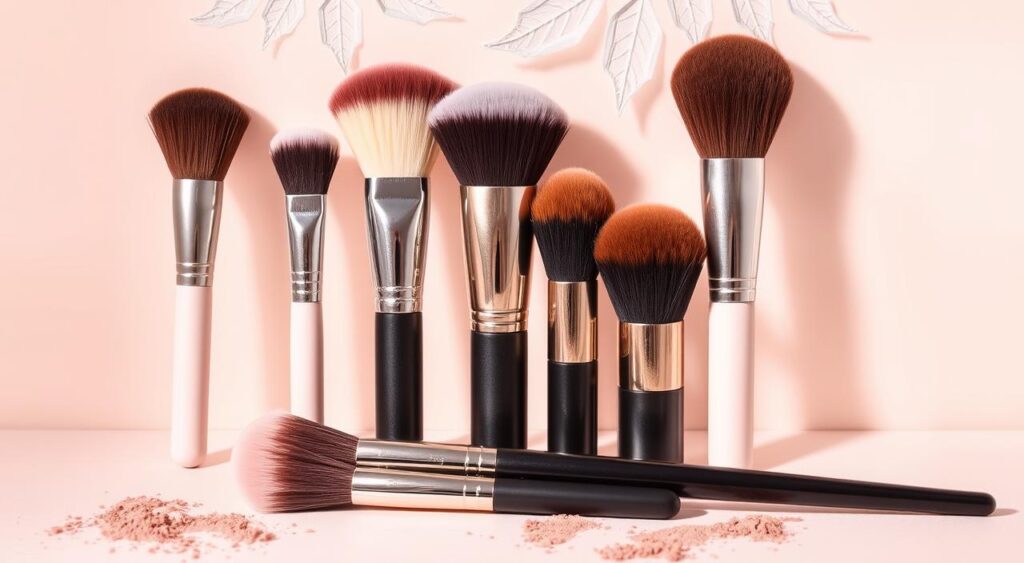 pincéis para blush e contorno