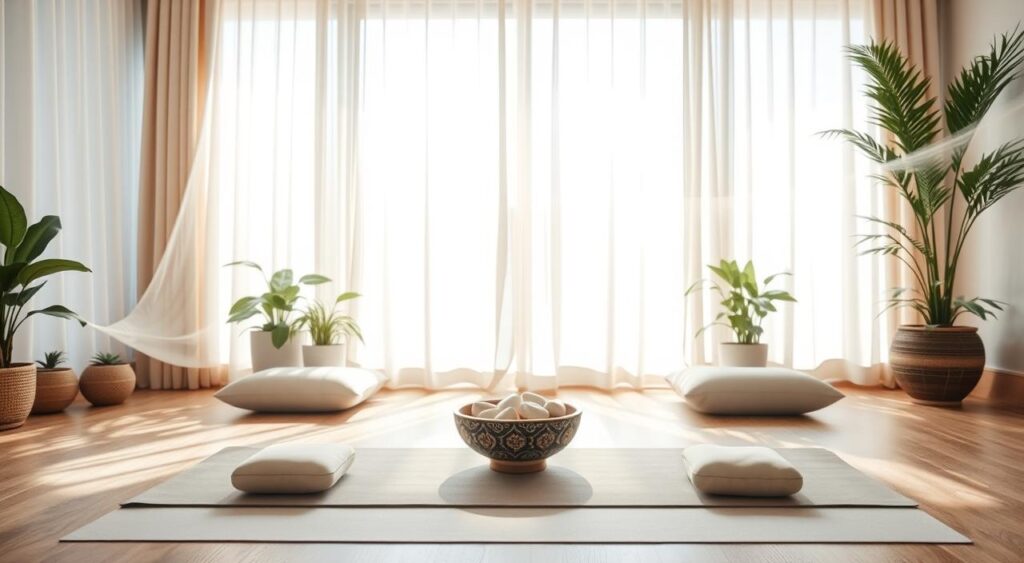 prática de respiração