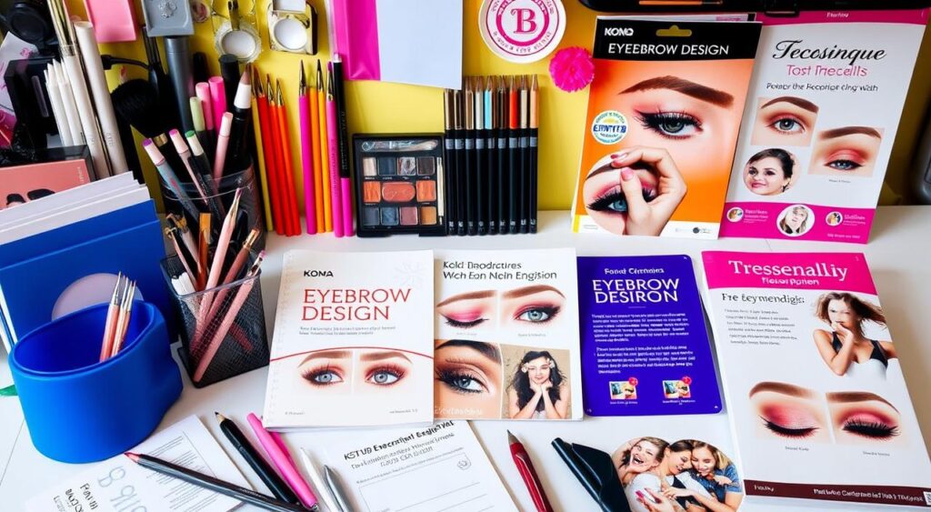 tipos de cursos de design de sobrancelha