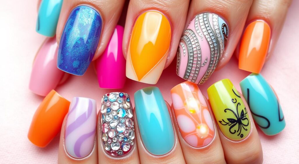 unhas em gel