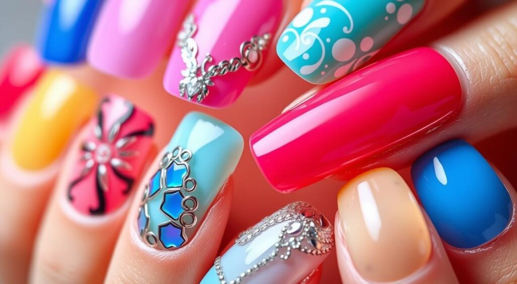 unhas em gel