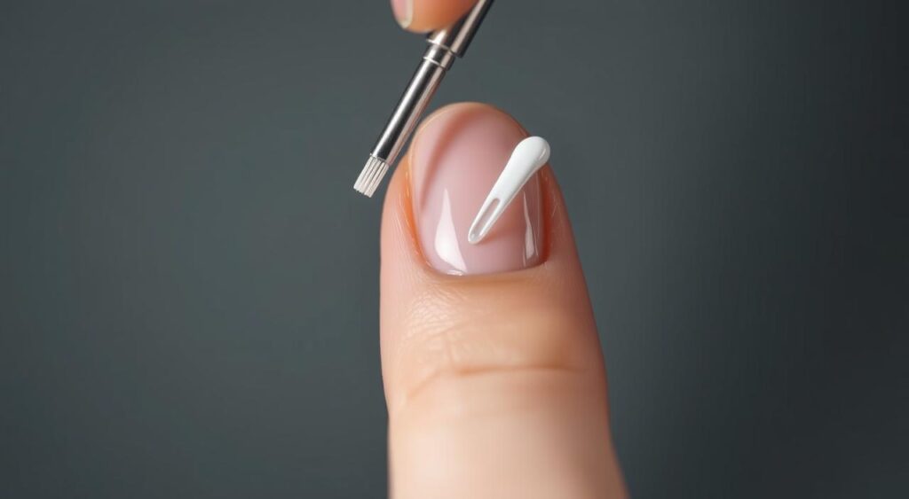 aplicação do primer de unha