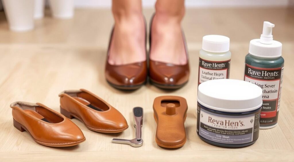 como alargar sapatos de couro femininos