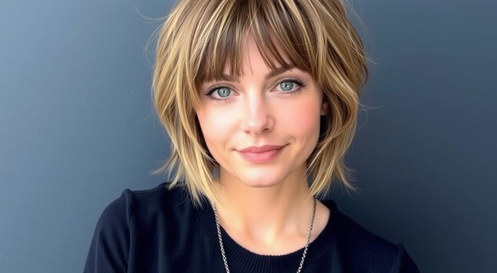 corte de cabelo com franja