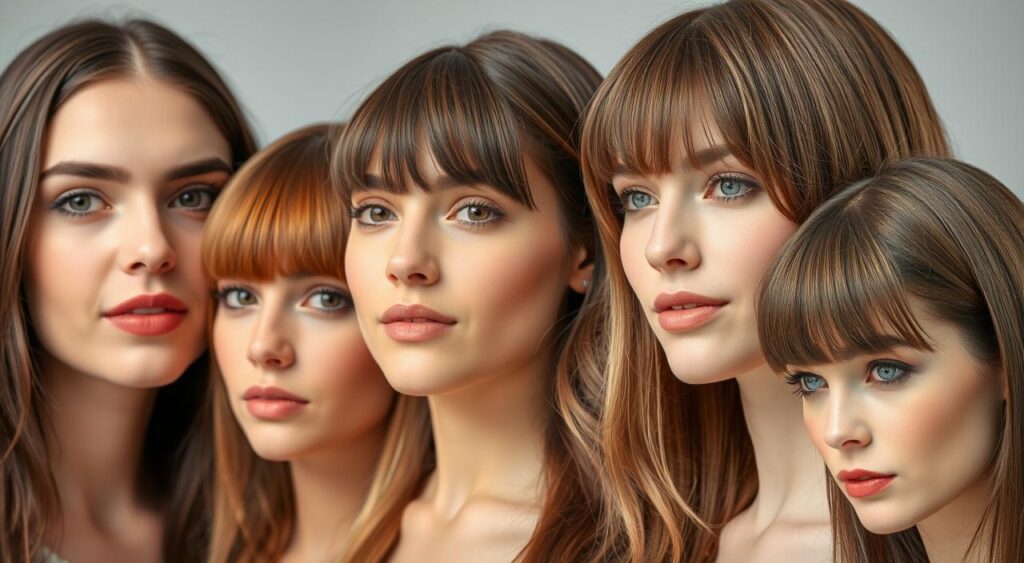 cortes de cabelo com franja