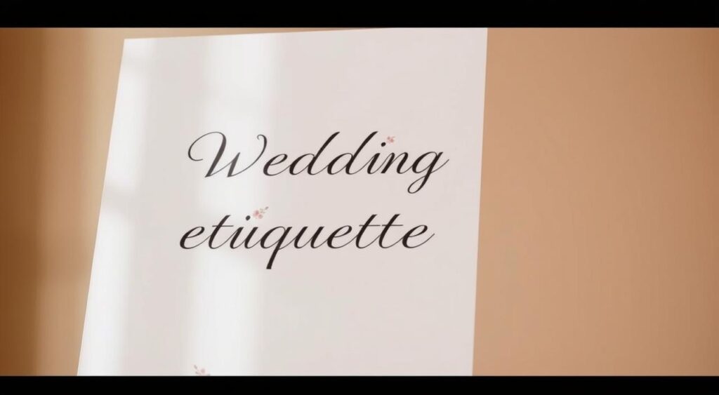etiqueta para casamento