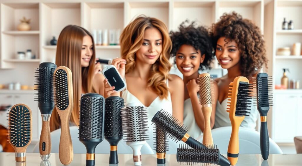melhor escova de cabelo profissional para cada tipo de cabelo
