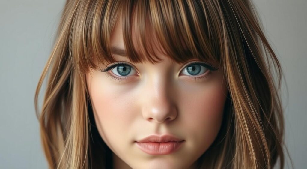 penteados com franja em cabelo