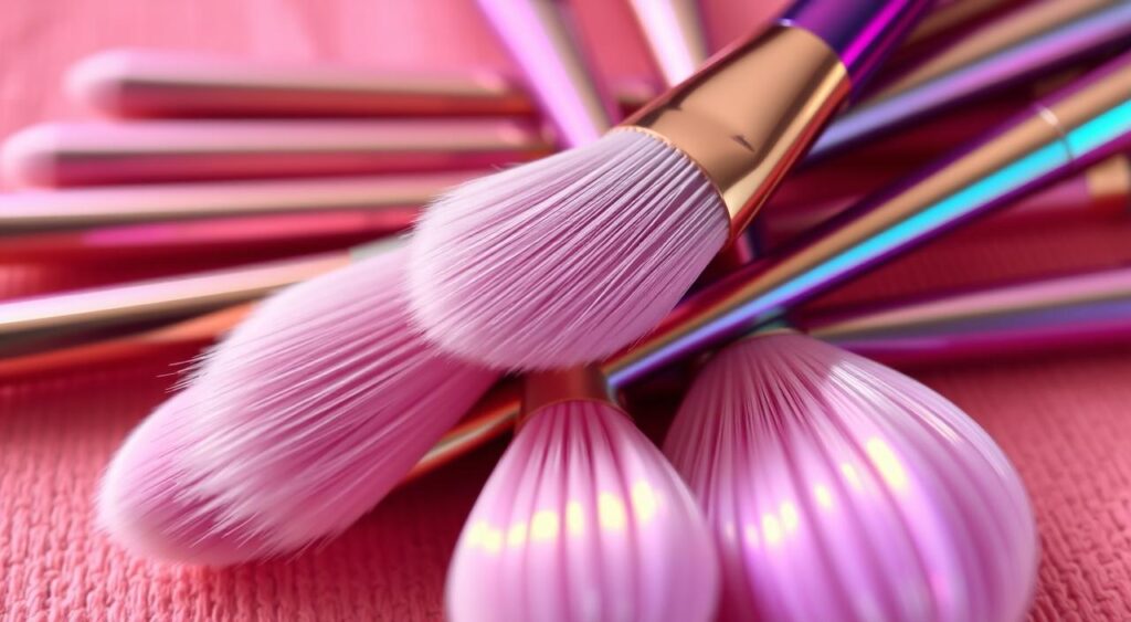 pinceis de maquiagem sereia