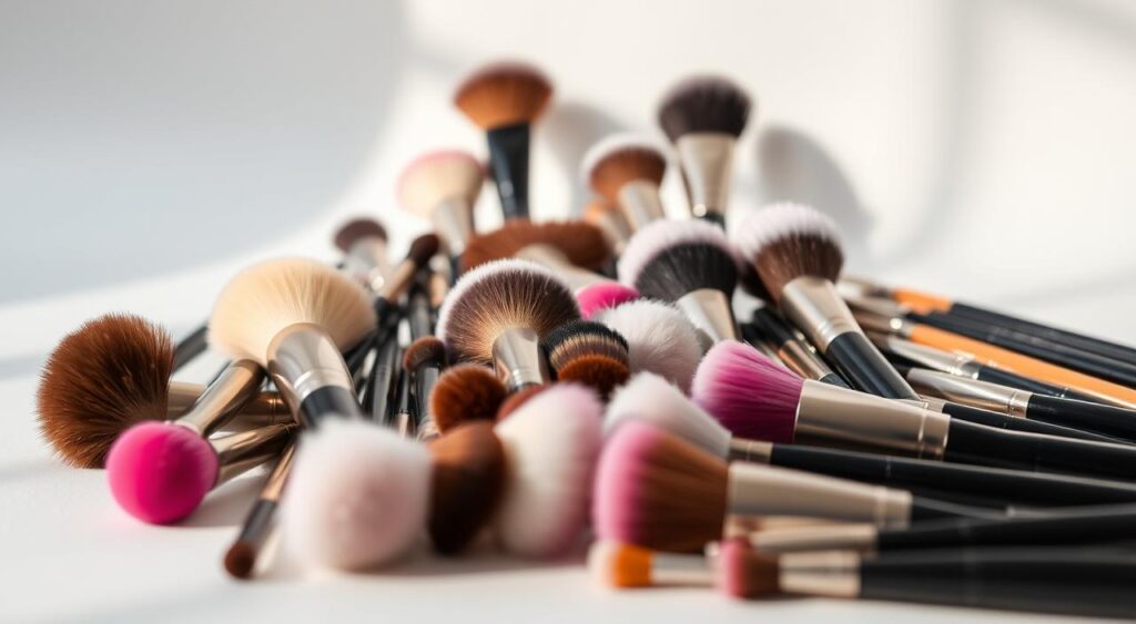 pincéis para blush e contorno