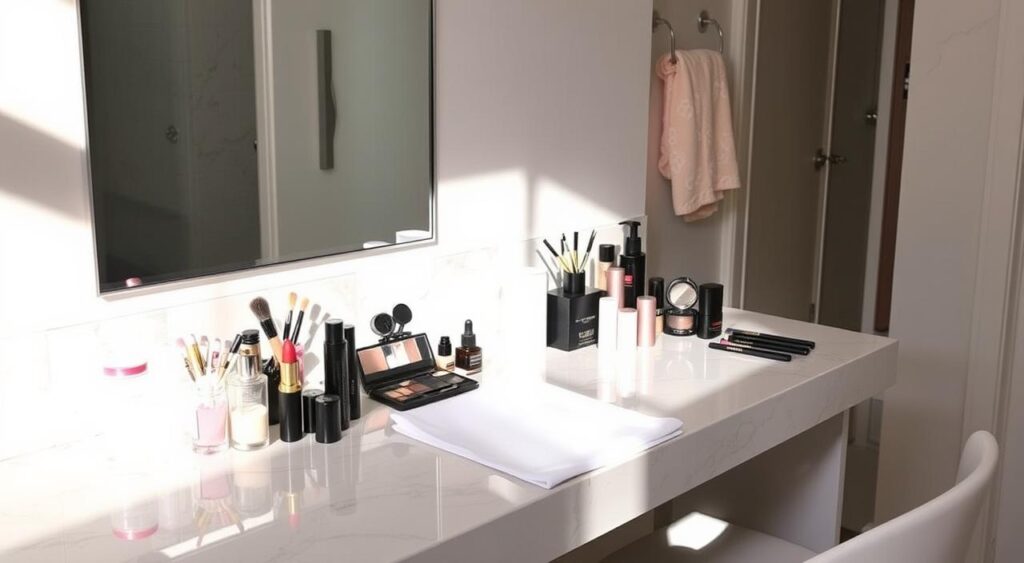 prevenção de manchas de maquiagem