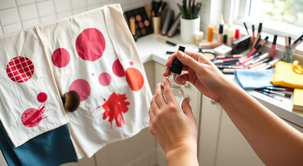 remoção de manchas de maquiagem