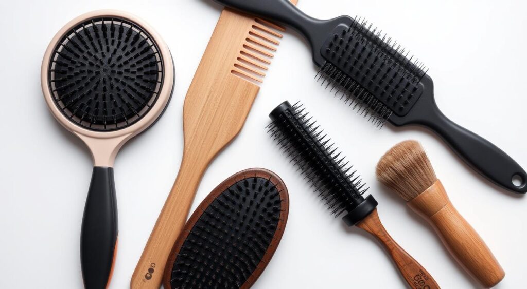 tipos escova de cabelo profissional