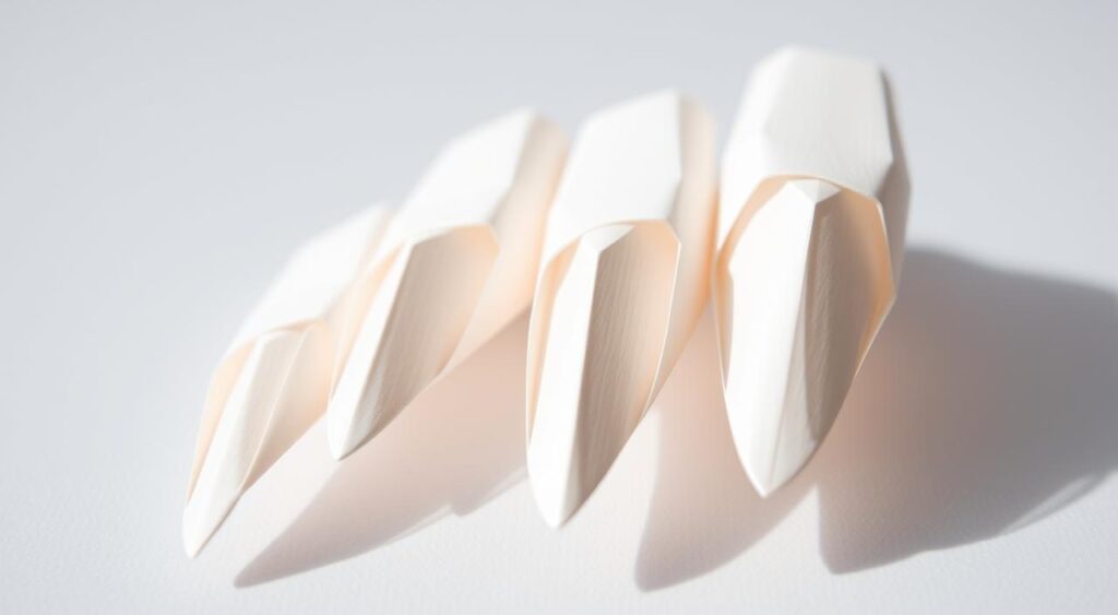 unhas de papel