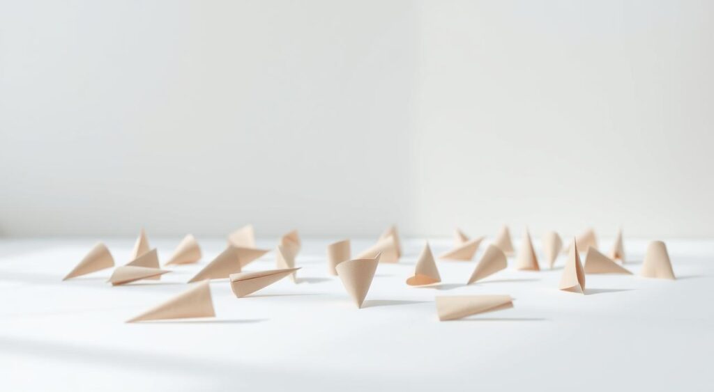 unhas de papel simples