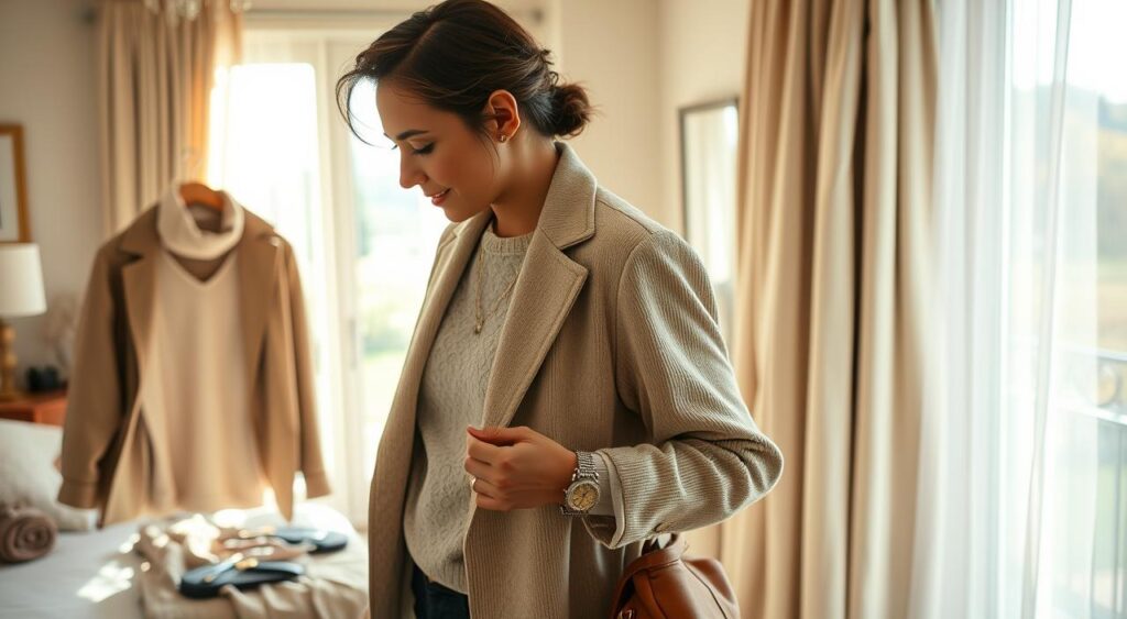 vestindo-se de acordo com a estação do ano